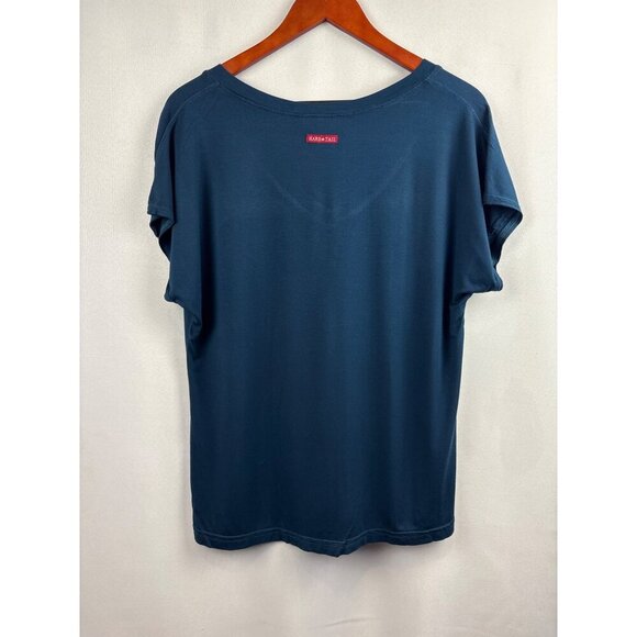 Women’s Hard Tail Size XS Navy Short Sleeve Shirt - Picture 3 of 6
